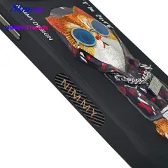 NIMMY iPhone 13 3D Gerçek Nakışlı Kedi Figürlü Gözlük ve Zincir Detaylı Cool Glasses Kılıf