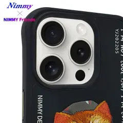 NIMMY iPhone 13 3D Gerçek Nakışlı Kedi Figürlü Gözlük ve Zincir Detaylı Cool Glasses Kılıf