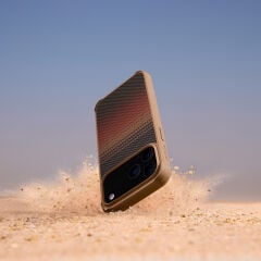 Apple iPhone 17 Pro Max Kılıf M-safe Şarj Özellikli Pitaka Tactile Woven Sunset-Moonrise Aramid Pro Guard Serisi Karbon Kapak