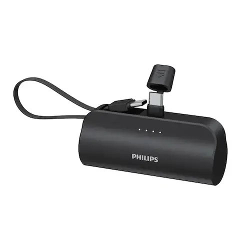 Philips Dlp2550cb/00 4.800 Mah Usb-c Dahili Kablolu Hızlı Şarj Powerbank