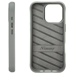 Nimmy iPhone 16 Pro Telefon Kılıfı Gözlük Şeklinde Havalı Köpek - Gri
