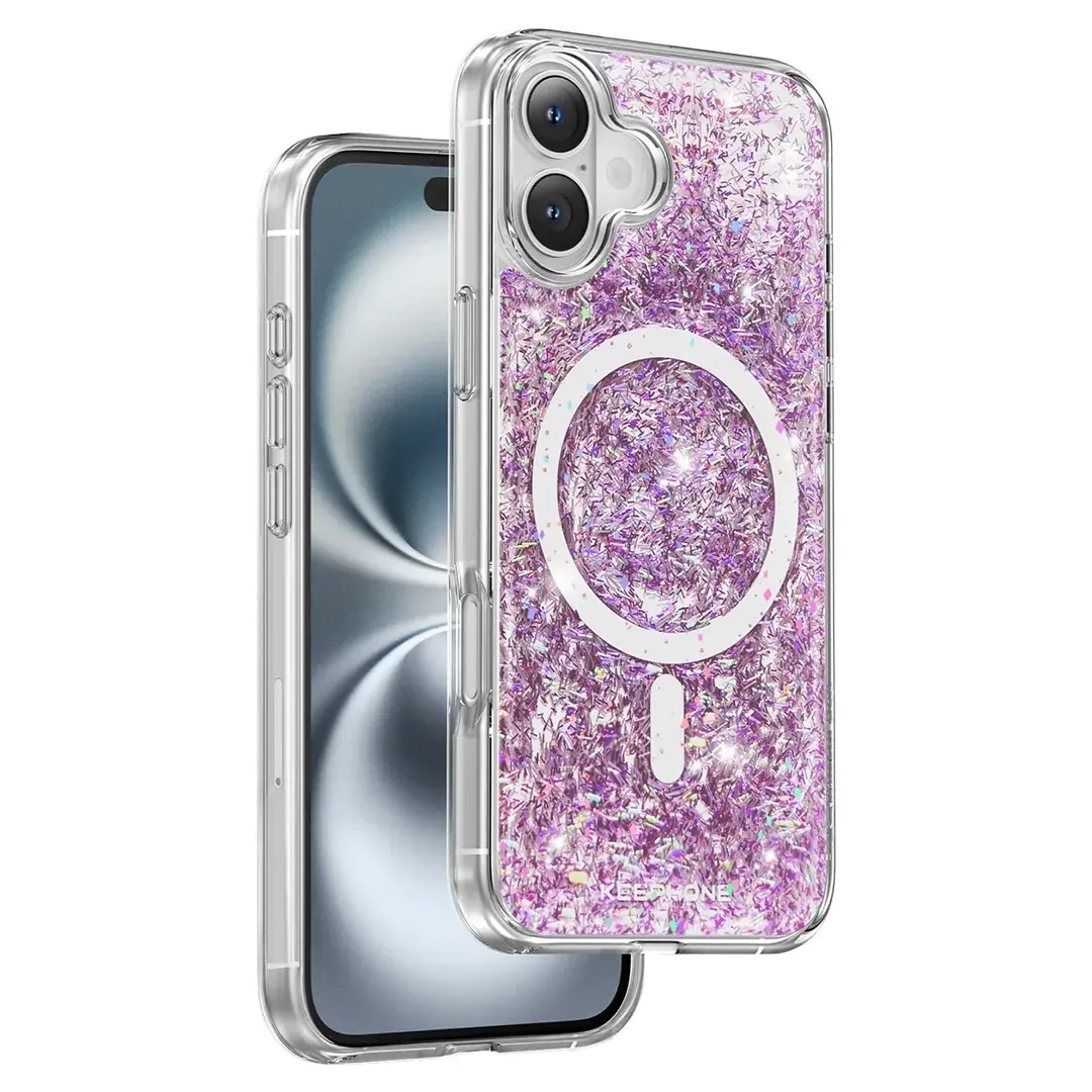 KEEPHONE iPhone 16 Interstellar Glitter Magsafe Kılıf