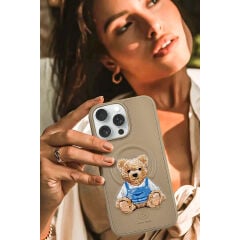 ZuckBear Apple iPhone 16 Pro Everley Magsafe Kapak - Gold