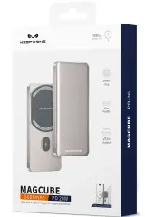 KEEPHONE PB36 MagCube 5.000 mAh Type-C 20W PD Magsafe Destekli Powerbank Gri