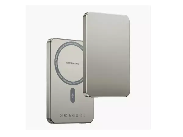 Keephone PB33 Lucci 5.000 mAh 20W Type-C 15W Kablosuz Şarj PD Magsafe Powerbank Gri