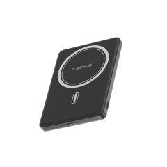 Lapas LP-PW003 Ultra İnce Hızlı Şarj Özellikli Wireless Powerbank 5000mAh 15W Gri