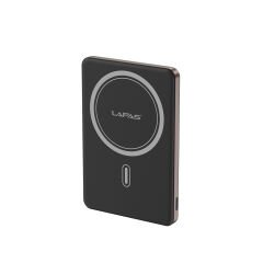 Lapas LP-PW003 Ultra İnce Hızlı Şarj Özellikli Wireless Powerbank 5000mAh 15W Gri