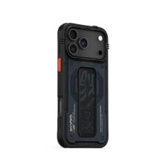 Apple iPhone 17 Pro Max Kılıf Desenli Airbag Tasarımlı Standlı Skinarma Aegis Kılıf