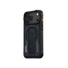 Apple iPhone 17 Pro Max Kılıf Desenli Airbag Tasarımlı Standlı Skinarma Aegis Kılıf
