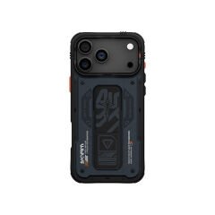 Apple iPhone 17 Pro Max Kılıf Desenli Airbag Tasarımlı Standlı Skinarma Aegis Kılıf