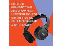 JBL Tune 520BT Kablosuz Kulak Üstü Kulaklık Siyah