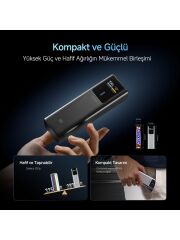 Cuktech 10 Powerbank 10000 Mah 150 W Pd3.1 Süper Hızlı Şarj | 2 Port Taşınabilir Şarj Cihazı – Laptop, Iphone, Samsung U