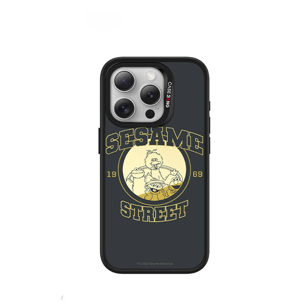 Apple iPhone 15 Pro Max M-safe Şarj Özellikli Casebang Sesame Street Serisi Mıknatıslı Arka Panel