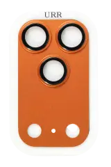 URR Apple iPhone 17 Pro Max Armor 3D Kamera Lens Koruyucu Turuncu