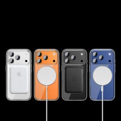 Apple iPhone 17 Pro Max Kılıf M-safe Şarj Özellikli Transparan Sert PC Wlons Pita Kılıf