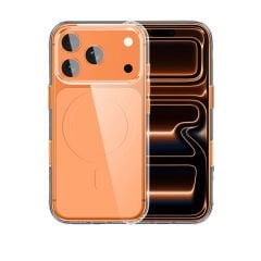 Apple iPhone 17 Pro Max Kılıf M-safe Şarj Özellikli Şeffaf Tasarımlı Wlons Apel Kılıf