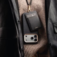 Apple iPhone 17 Pro Max Kılıf M-safe Şarj Özellikli Askı İpli Coehl Mirelle Kılıf Siyah