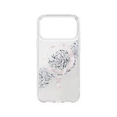 Apple iPhone 17 Pro Max Kılıf M-safe Şarj Parlak Kristal Desenli Coehl Crystelle Kılıf