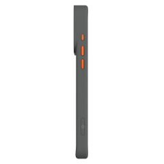Apple iPhone 17 Pro Max Kılıf M-safe Şarj Özellikli O-Ring Metal Kamera Çerçeveli Kajsa Matrix Collection Kılıf Gri