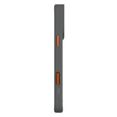 Apple iPhone 17 Pro Max Kılıf M-safe Şarj Özellikli O-Ring Metal Kamera Çerçeveli Kajsa Matrix Collection Kılıf Gri