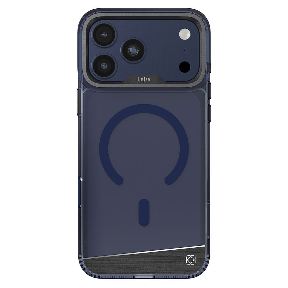 Apple iPhone 17 Pro Max Kılıf M-safe Şarj Özellikli Airbag Tasarımlı O-Ring Şeffaf Kajsa Alüminyum Trans Shield Serisi Kılıf