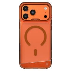 Apple iPhone 17 Pro Max Kılıf M-safe Şarj Özellikli Airbag Tasarımlı O-Ring Şeffaf Kajsa Alüminyum Trans Shield Serisi Kılıf