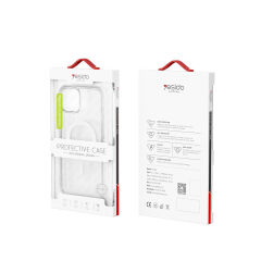 Yesido Apple iPhone 16 Plus PC03 Ace Şeffaf Magsafe Kapak - Şeffaf