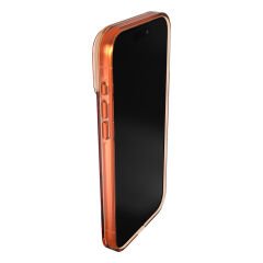 Apple iPhone 17 Pro Max Kılıf M-safe Şarj Özellikli O-Ring Şeffaf Kajsa Trans Shield Serisi Kılıf Turuncu