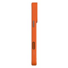 Apple iPhone 17 Pro Kılıf M-safe Şarj Özellikli O-Ring Metal Kamera Çerçeveli Kajsa Matrix Collection Kılıf Turuncu-Gri
