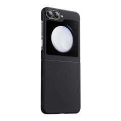 Galaxy Z Flip 5 Kılıf Karbon Fiber Benks Essential ArmorAir 600D Kevlar Kılıf