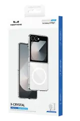 KEEPHONE Samsung Galaxy Z Flip 7 X-Crystal Slim Magsafe Kılıf - Şeffaf