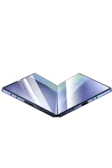 KEEPHONE Samsung Galaxy Z Fold 7 Crystal Combo 2.5D HD Ekran Koruyucu - Siyah