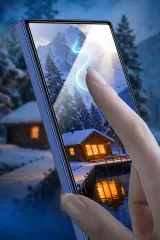 KEEPHONE Samsung Galaxy Z Fold 7 Crystal Combo 2.5D HD Ekran Koruyucu - Siyah