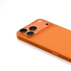 Apple iPhone 17 Pro Max Skinarma Magma Serisi Mat Kamera Lens Koruyucu Turuncu